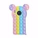 Produktbild LIUZKH Handyhülle, geeignet für Samsung S9plus S10 S20 S21 Note9 10 Note20 Schutzhülle Push Bubble Fidget Toy Stoßfest Handyhülle Stress Relief und Anti-Angst (SamsungA51)
