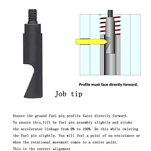Castnoo Pump Fuel Pin & 3200 Rpm Governor Spring Kit Suitable With Dodge Cummins 5.9L 1988-1993 Ve Injection Pump #TOP4