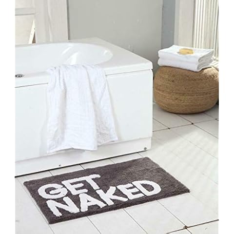 RA-HOMESTORE Super Soft Grey Get Naked Bath Mat, A Luxurious Bathroom Essential Cover