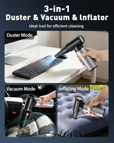 Gleetour 2-in-1 Air Duster and Vacuum