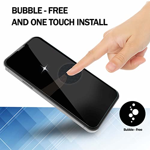 Image of RKINC Tempered Glass for iPhone 13 Pro Max and iPhone 14 Plus (6.7 Inch) Military Grade Gorilla Screen Guard Protector | With Installation Kit | Edge to Edge Coverage | Black