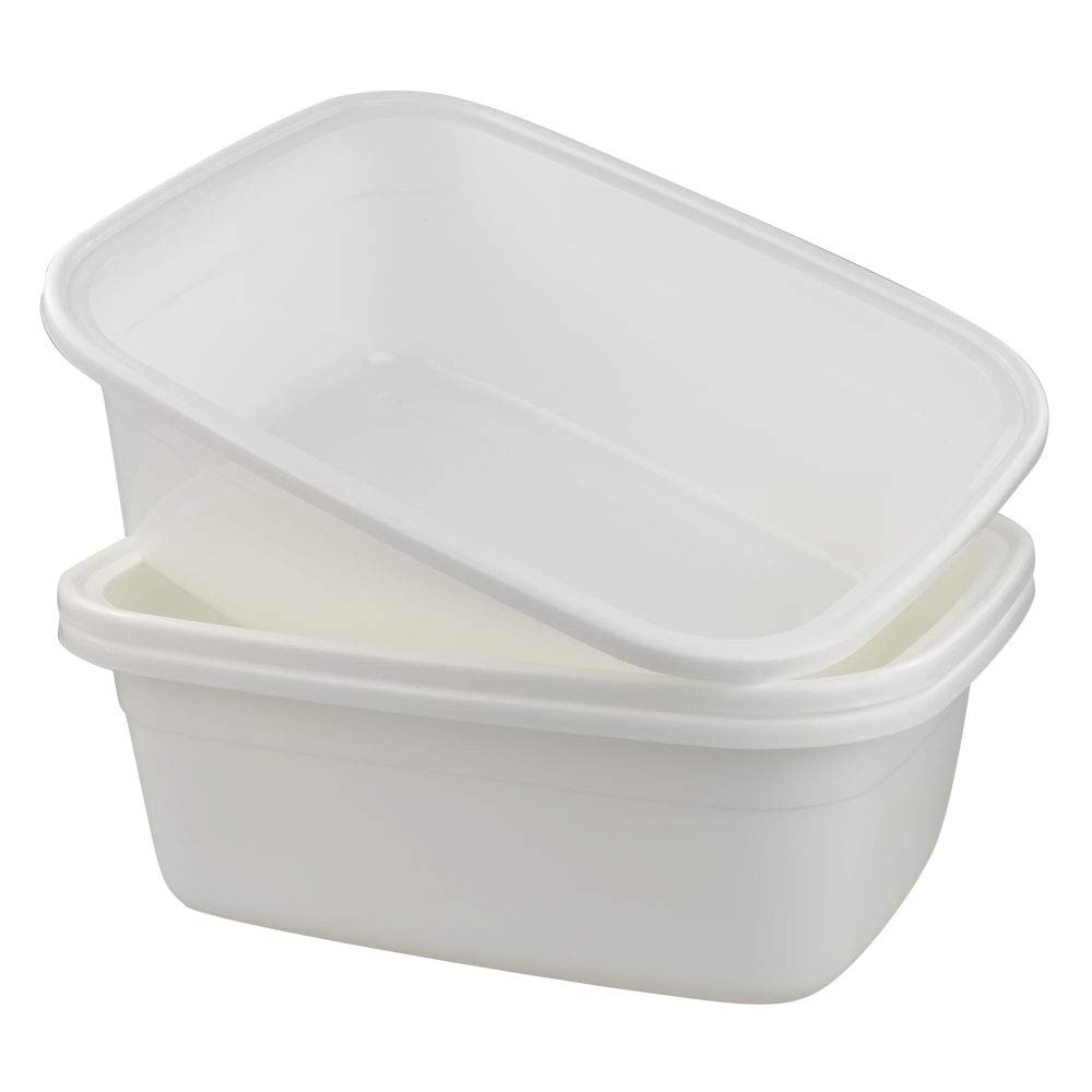 teyyvn plástico rectangular plato para pan, pack de 2 (18 Quart)