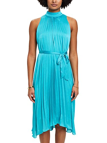 ESPRIT Collection Damen 033eo1e327 Kleid, 380/Aqua Green, 38