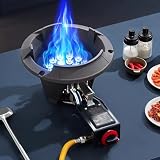 Tragbarer Propanbrenner-Herd mit Ausflammschutz und elektronischer Zündung für Outdoor-Kochen
