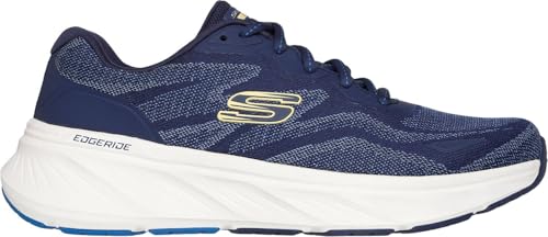 Skechers - Mens Relaxed Fit: Edgeride - Korvel Sneakers, Color Navy/Yellow, Size: 10.5 M US4
