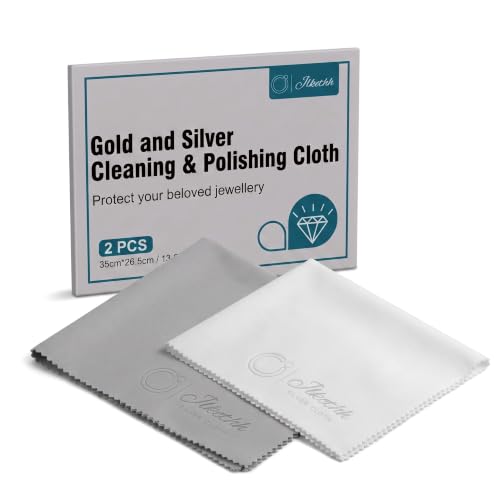 Jewelry Cleaning and Polishing Cloth Set Silver Cleaning Cloth for Jewellery for Dust and Rust Remover Restore Shine for Gold Silver and Platinum Jewelry