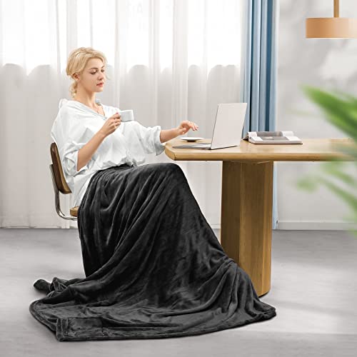 Curecure Electric Heated Blanket Full Size 72" X 84" Double Flannel Heated Blanket With 4 Heating Levels & 10 Hours Auto Off, Comfort Fast Heating Warm Blanket For Home #TOP6