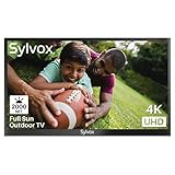 SYLVOX 43'' Full Sun Outdoor TV Smart Waterproof TV 4K 2000nits, Supports Wireless Connection Wi-Fi ARC CEC, Suitable for Partial or Strong Light Area(Pool Series)