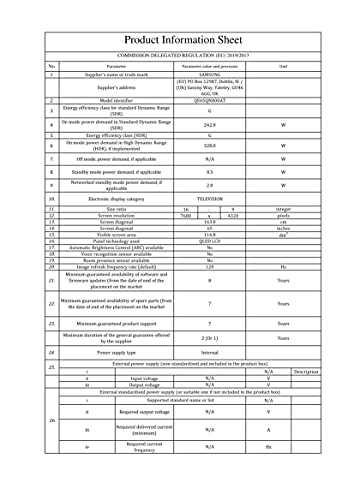 Samsung Neo QLED QN900A 65"