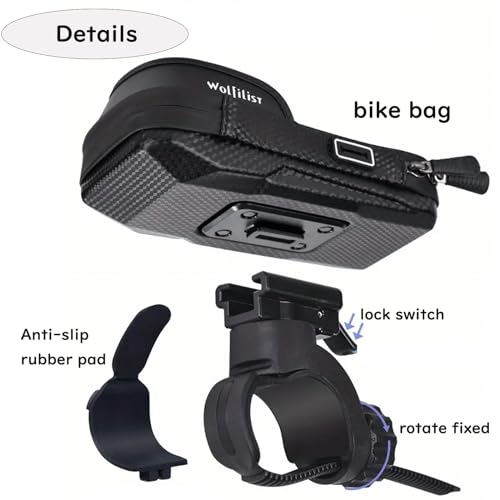 Bike Phone Holder EVA Waterproof Bike Front Frame Bag Top