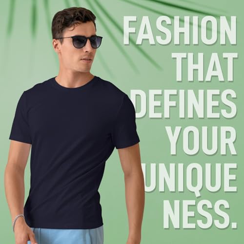 Image of CreativiT Unisex Plain Casual Half Sleeve Round Neck T-Shirt | 100% Recycled Cotton Rich T-Shirt Pack of 1