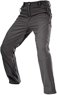 FREE SOLDIER Men's Fleece Lined Outdoor Cargo Hiking Pants Water Repellent Softshell Snow