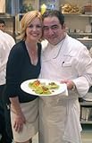 Miami Beach FL 11-1-2003. Emeril Lagasse with wife Alden during a soft opening of his new restaurant in the Loews Miami Beach Hotel. Photo by Adam Scull (Emeril_LaGasse0905) Poster Print (8 x 10)