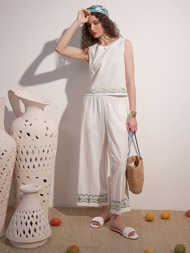 Image of Vishudh Women's Co-ord Set | Trendy Matching Set for Casual & Chic Looks | Stylish Top & Bottom Co-ord for Women