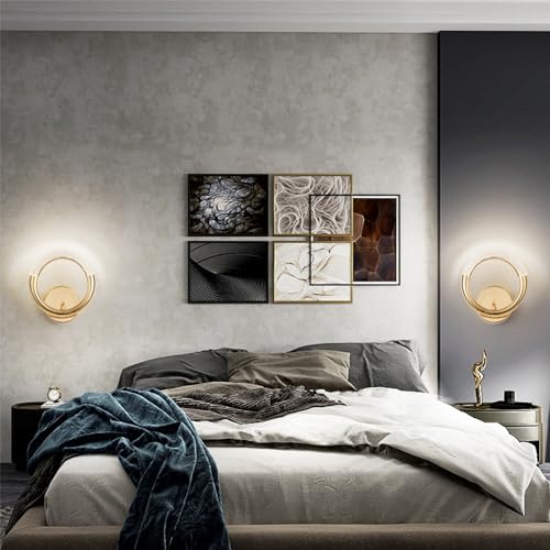Lámpara de pared moderna con iluminación LED decorativa para salón y pasillo interior 4