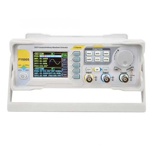YXZQLOZ Generador de señal de función FY6900 20MHz-100MHz, analizador de Forma de Onda arbitraria, Pantalla TFT, Contador de frecuencia (FY6900)