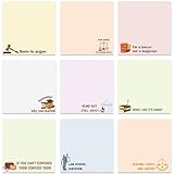 Lovarywow Lawyer Sticky Notes Gifts - 9 Pack Funny Attorney Notepads 3x3 Inches, Lawyer Gifts for Women Men, Law Self-Stick Memo Pads, Legal School Office Supplies for Students Coworkers (450 Sheets)