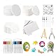 20 Stück Magic Puffy Paint Magic Paint 3D Drawing Magic Canvas Sponge Foam Texture Painting Paper mit 15 Stifte+10 perlenketten+1Klammern+2 Tropfer+Schwammpapier+Lochstanzer