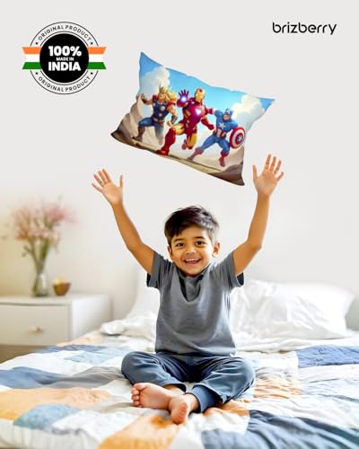 Image of Brizberry Kids Pillow Cushion with Super Soft Fabric | Animal & Cartoon Prints | 12x18 inches (Design 32)