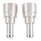 TIKATARER Acoplamiento de Refrigerante, Conector de Manguera de Calentador HVAC de Acero Inoxidable, Adaptador de Manguera a Prueba de Fugas con Sello a Prueba de Fugas, Ideal para Aplicaciones de