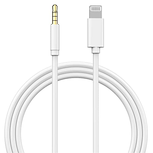 Apple MFi Certified Lightning to 3.5mm Aux Audio Cable - 3.3FT Compatible with iPhone 14/13/12/11/XS/XR/X 8 7/iPad/iPod to Car/Home Stereo, Speaker, Headphone