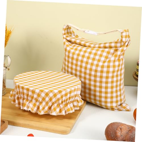 Bolsa de pan de cera de abejas de algodón para almacenamiento de pan casero 6