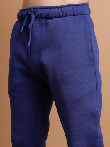 Image of Highlander Men's Slim Fit Joggers Trousers | Winter Wear Trousers | Solid | Mid-Rise| Trouser | Joggers