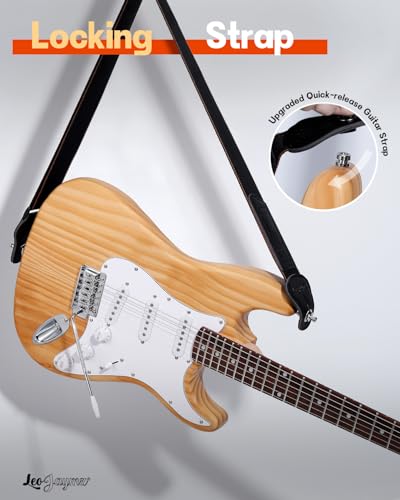 leo jaymz diy st style electric guitar kits with roasted pine body and maple neck - laurel wood fingerboardstrap and all components included st roasted pine