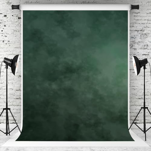 Toile de fond verte 6.5x10ft en microfine mousseline abstraite pour studio photo