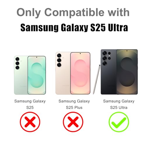 Image of Magnetic Case for Samsung Galaxy S25 Ultra [Compatible with Magsafe] [Cute Fashion Fluorescent Design] [1 Screen Protector] Slim Translucent Matte Case for Galaxy S25 Ultra 6.9 inch, Purple