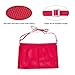 SUCONBE Adjustable Mastectomy Drain Holder Drainage Pouch with Shower Bag for Breast Surgery Mastectomy Breast Reduction Augmentation Post-Surgery Recovery Support Patient Care Kit (Rose red