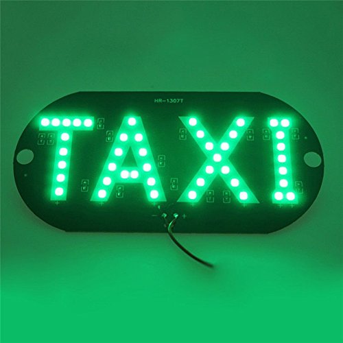 Alta calidad Taxi parabrisas parabrisas señal verde LED señal de taxi lámpara de luz DC 12 V Nuevo