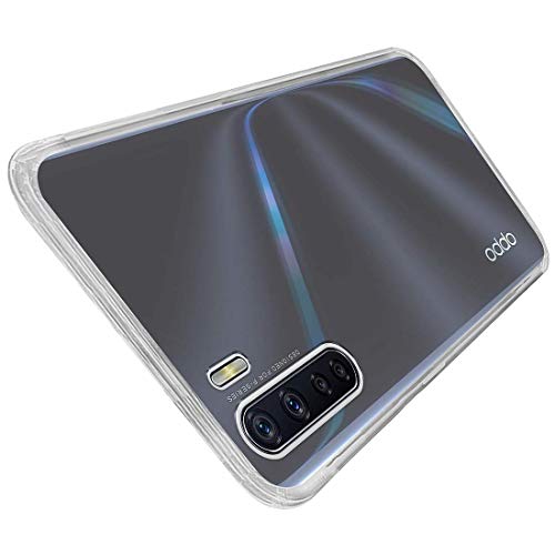 Image of Amazon Brand - Solimo Silicone Mobile Cover For Oppo F15 (Soft & Flexible Back Case), Transparent, Clear