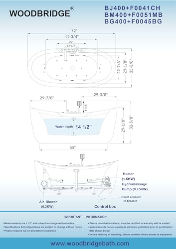 Luxury Bathtub Whirlpool Massage System