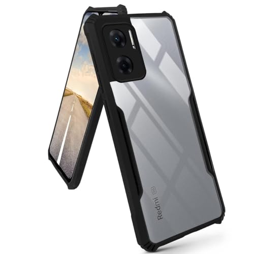 Image of Jkobi Back Case Cover for Xiaomi Redmi 11 Prime 5G (Shockproof with Polycarbonate Clear Panel | Professional Black)