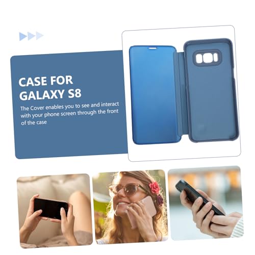 Étui de smartphone transparent bleu ciel HEMOTON avec support