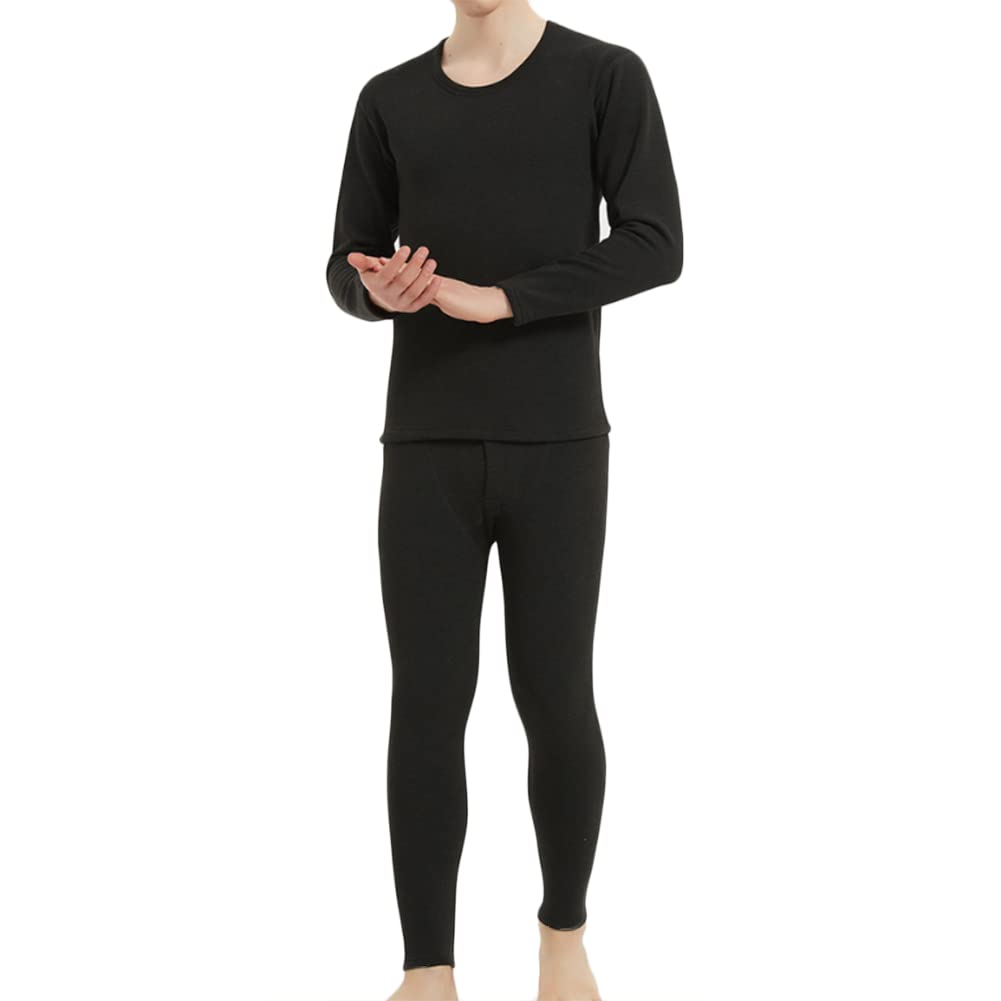 Men's Thermal Underwear with Inner Fleece Warm Ski Winter Workout Skiing Running Hiking Sports L-3XL