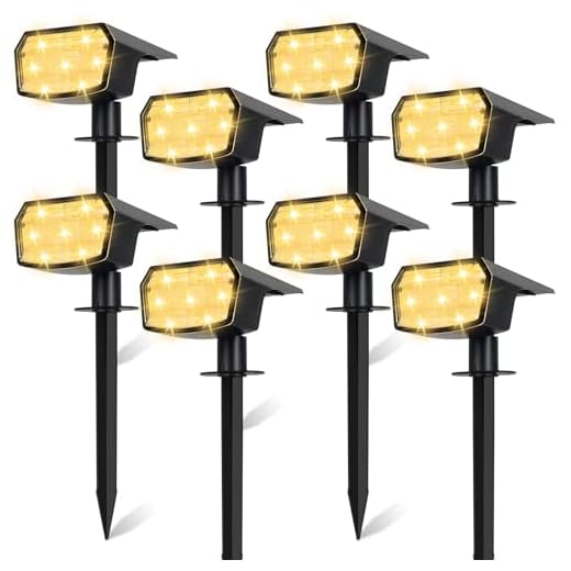 Sucolite 8-Pack Solar Spot Lights Outdoor