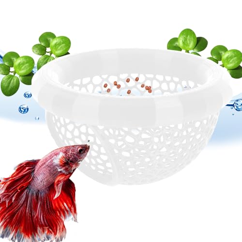 Image of Floating Betta Hammock and Feeding Ring, Aquarium Beta Hideout, Cave, Bed