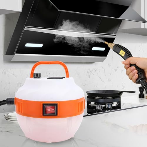 Buachois Dampfreiniger, 50-400ML/MIN Handdampfreiniger Druck Reinigungs Dampfstufen Hochtemperatur Druckbeaufschlagt Hochdruckdampfreiniger zur Reinigung von Küche Bad Holzboden Fliesen Klimaanlage