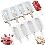 ❤【Einfach zu bedienen】Weiches lebensmittelechtes Silikon macht es einfacher, gefrorenes Eis aus der Form zu lösen. Einfach mit den Händen sanft herausziehen. Dank seiner glatten Oberfläche ist dieses Silikon leicht zu formen und zu reinigen. Sie können eine Reinigungsbürste für eine schnelle Reinigung verwenden.