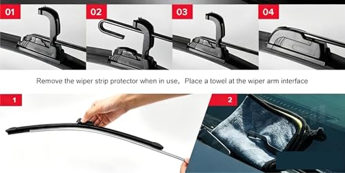 Brosses de pare-brise Suzuki Celerio 14-18 avec essuyage haute précision