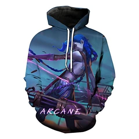 Adult/Youth Anime Jinx Hoodie Fashion Sweatshirt Cosplay For Mens And Women (Color : E, Size : M) Cover