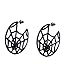 Produktbild SIX Creolen mit glitzerndem Spinnennetz-Motiv, Ohrringe, Ohrschmuck, Halloween, Karneval, Gothik (797-911)