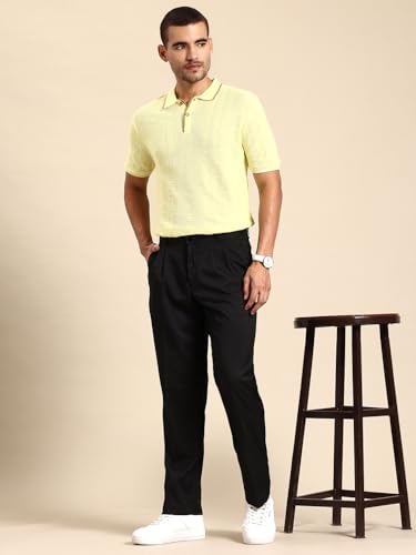 Image of Armisto Men's 100% Cotton Fancy Party Polo T-Shirt /Neutral Colour