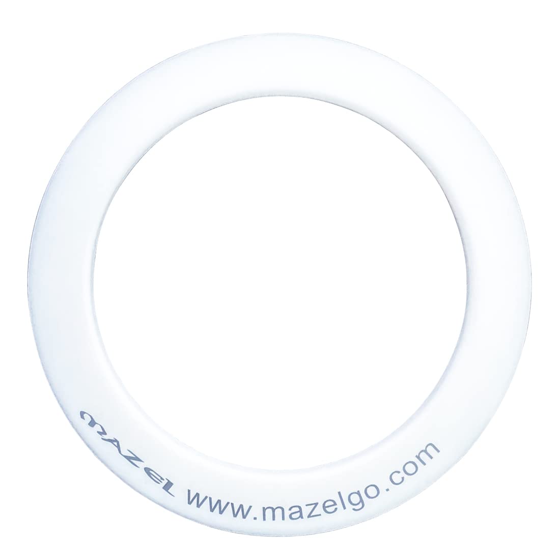 MAZEL Rubber Golf Putting Rings for All Direction Putting Practice,Training Golf Putters Cup Indoor&Outdoor (White)
