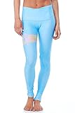 teeki Women's Leggings or Hot Pants, Small, Rainbow Priestess Blue Pattern