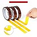 High Temperature Heat Resistant Polyimide Tape,No Residue for Masking,3D Printing,Sublimation Transfer Press,Thermal,Electronic Insulating,Soldering,Circuit Boards,Powder Coating 1/8'',1/4