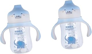 Totority 2 Pçs Copo De Aprendizagem Copo De Palha Do Bebê Copos De Palha Para O Bebê Copo De Palha Para O Bebê Copos Com Canudinho Durável Copo De Água Do Bebê Palha Do Bebê Beber