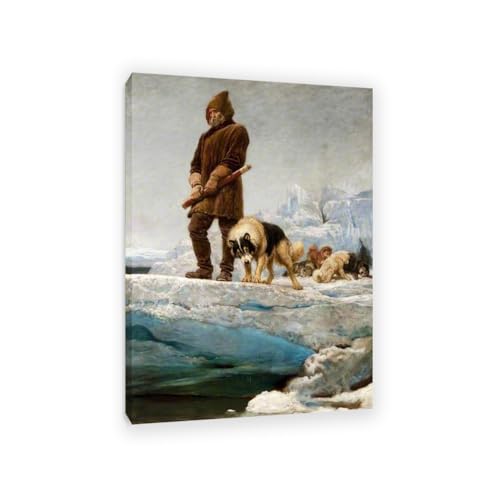 Reproduction de peintures à l'huile Briton Rivière grande toile encadrée 110x80cm